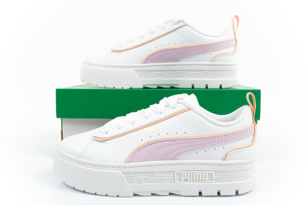 Pantofi sport pentru copii Puma Mayze cu platformă pentru fete [396665 01] alb