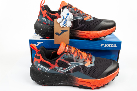 Pantofi de alergare trail pentru bărbați Joma Sima, cu amortizare, negru/portocaliu