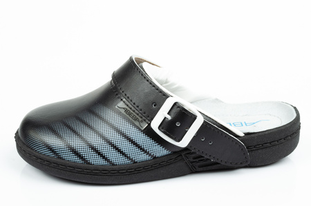 Pantofi de papuci de baie pantofi medicali Abeba din piele [7212]