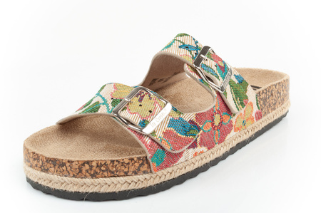 Pantofi Lee Cooper pentru femei, papuci de casă, model floral multicolor, confortabili