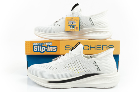 Pantofi sport Slip-On Skechers Slade Quinto pentru bărbați, albi, SLIP-INS
