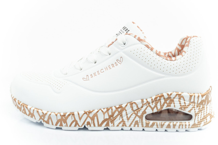 Pantofi sport de damă Skechers Uno - Loving Love [155506/WTRG], alb.