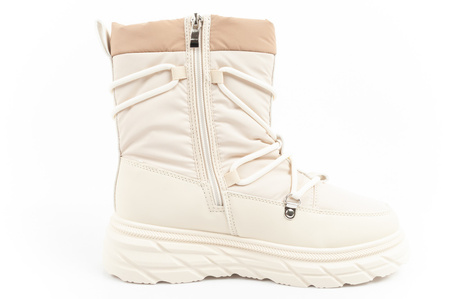 Pantofi de drumeție de iarnă Lee Cooper pentru femei, izolați, bej și crem