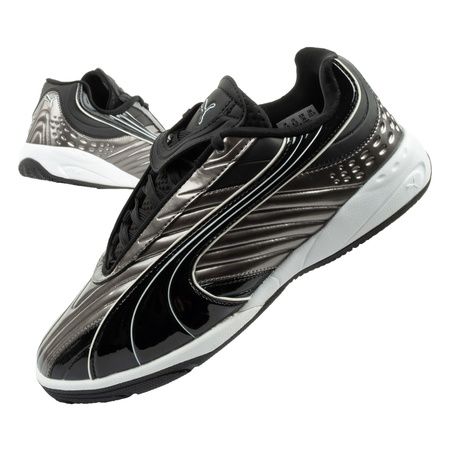 Pantofi sport Puma V-S2 Goalgetter pentru tineri, argintii la modă