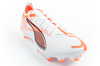 Ghete de fotbal Puma Ultra 5 Match FG/AG, Teren Ferm, Alb/Portocaliu