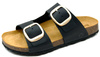 Sandale damă Bio Bio, model turnat, piele naturală, negru