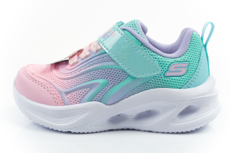 Pantofi sport Skechers Color Breeze LED pentru fete, turcoaz