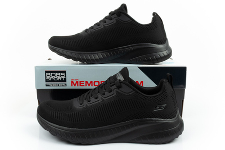 Teniși negri ușori pentru bărbați Skechers Bobs Squad Chaos