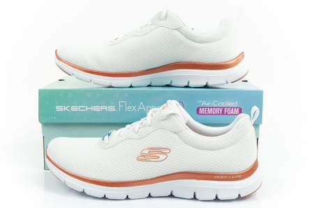 Pantofi sport de damă Skechers Flex Appeal 4.0 Brillant View [149303/WTRG], alb.