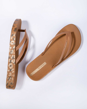 Șlapi de damă Ipanema Bossa Soft comozi maro la modă