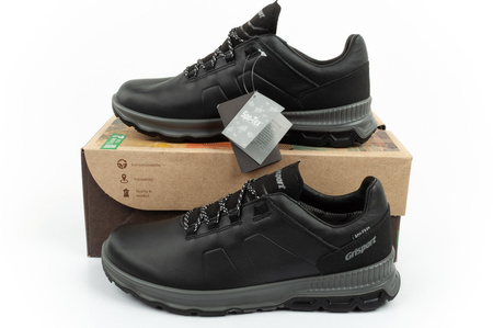 Pantofi de drumeție din piele Grisport Nero Avon SPO-TEX pentru bărbați, negri