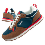 Teniși Lee Cooper pentru bărbați, la modă, confortabili, durabili, bleumarin, maro