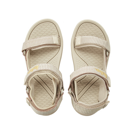 Sandale Lee Cooper pentru femei cu velcro pentru plajă de vară, bej deschis și crem