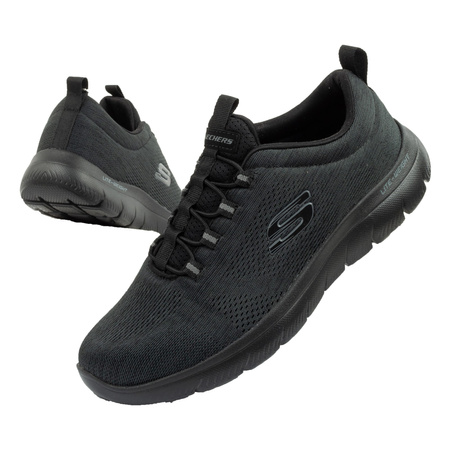 Pantofi sport pentru bărbați Skechers Summits-Louvin [232186/BBK] SLIP-ON, negri.