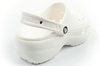 Sandale Crocs Classic Platform pentru femei și bărbați, unisex, la modă, albe