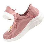 Pantofi sport Skechers Ultra Flex pentru femei, model tenis SLIP-INS, roz, confortabili