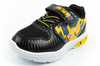 Pantofi sport pentru copii Leomil, adidași ușori Pokemon cu velcro, LED, negru și galben