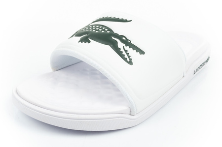Șlapi bărbați Lacoste Croco Dualiste [201R5] alb.