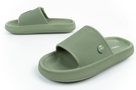 Papuci sport CMP Ruby Slipper pentru femei, verzi, confortabili [3Q97866 E452]