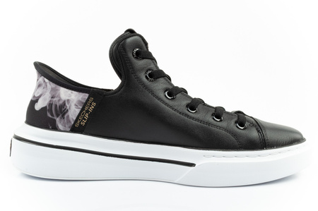 Teniși Skechers Snoop Dogg pentru bărbați, fără slip-on, confortabili [251016/BKW]