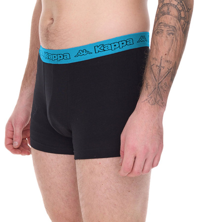 Kappa Herren-Boxershorts [351K1JW ADN] 2er-Pack, schwarz.