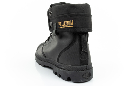 Teniși sport Palladium Baggy Coated pentru femei, culoare neagră la modă