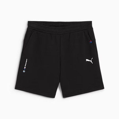 Pantaloni scurți negri din bumbac pentru băieți, Puma BMW MMS