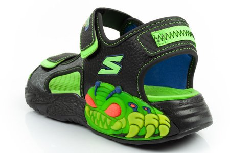 Sandale Skechers pentru copii [400614L/BKLM] Pantofi cu LED, negru.