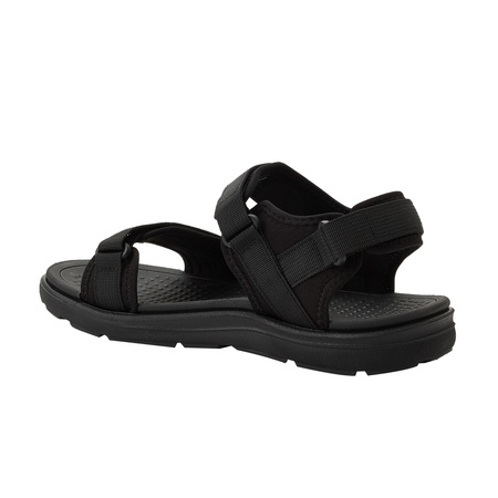 Sandale Lee Cooper pentru bărbați cu velcro, de vară, negre, ușoare