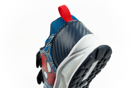 Pantofi sport pentru copii Leomil, pantofi sport Spiderman, ușori, cu velcro, negru, albastru