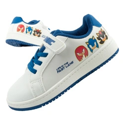Teniși Leomil Sonic ușori cu velcro pentru copii, de culoare albă