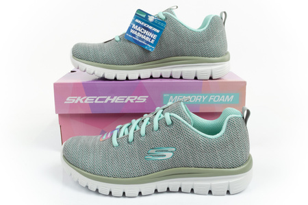 Pantofi sport de damă Skechers Graceful Twisted Fortune [12614/GYMN], gri.