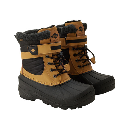 Ghete de zăpadă de iarnă pentru copii Lee Cooper, maro, izolate, cu velcro