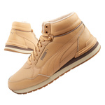 Teniși Puma ST Runner v4 Mid pentru bărbați, maro, cu model înalt