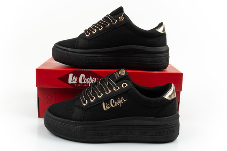 Teniși Lee Cooper pentru femei, negri la modă, confortabili