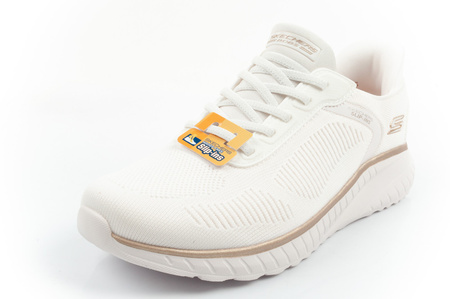 Teniși Skechers Bobs Squad Chaos SLIP-INS pentru femei, în culoarea albă