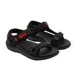 Sandale Lee Cooper pentru femei cu velcro pentru vară, plajă, negre ușoare