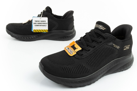Pantofi sport de damă Skechers Bobs Squad [117497/BBK] SLIP-INS, negri.