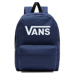 Rucsac școlar urban Vans Old Skool Print 22L, bleumarin, logo VANS mare
