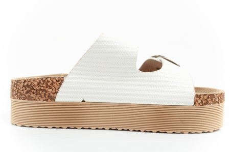 Pantofi sport Lee Cooper pentru femei, papuci cu platformă, albi, ușori [LCW-25-35-3496L]