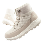 Pantofi de drumeție izolați Lee Cooper pentru femei, crem, piele ecologică