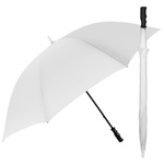 Umbrelă Perletti XXL 132 cm Lungime, Albă, Rezistentă la Vânt, Manuală