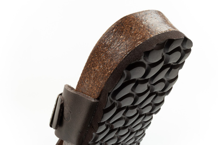 Pantofi sport Bio Bio pentru bărbați, Șlapi conturați, Piele naturală, Maro