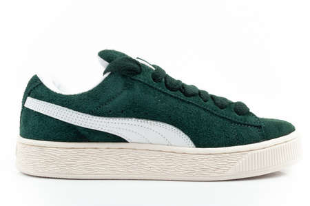 Pantofi sport Puma Suede XL Hairy din piele, verde la modă [397241 02]