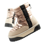 Ghete de zăpadă de iarnă pentru femei D.Franklin, ghete aurii izolate la modă