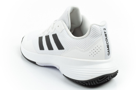 Pantofi de tenis Adidas GameCourt 2, albi