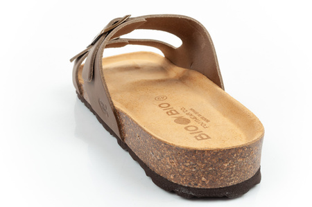 Pantofi sport Bio Bio pentru bărbați, Șlapi modelați, Piele naturală, Maro deschis