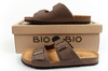Pantofi sport Bio Bio pentru bărbați, Șlapi modelați, Piele naturală, Maro deschis