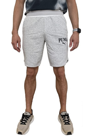 Pantaloni scurți bărbați Pantaloni scurți din bumbac Puma Squad [678975 04], gri.