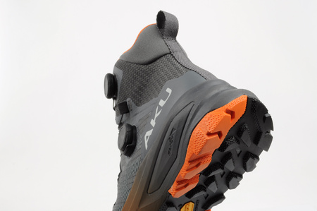 Pantofi de drumeție Aku Furiosa BOA GTX Vibram pentru bărbați, gri la modă